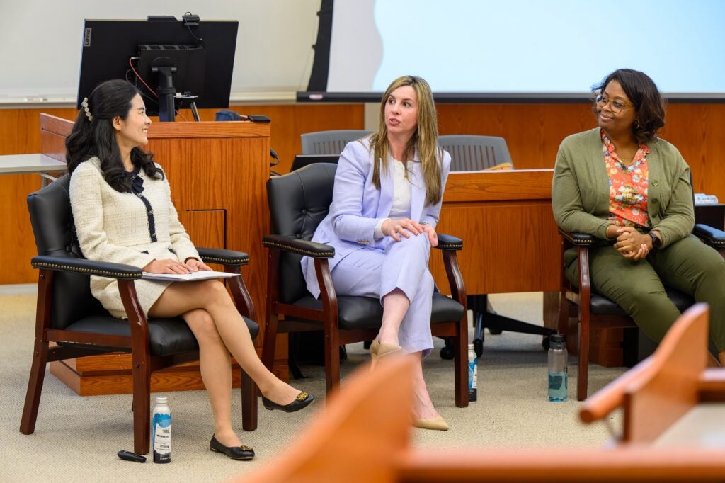 Kelly Lee (left) and NRF leadership at a Georgetown event