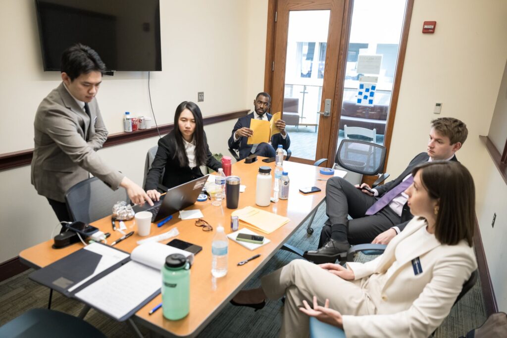 Georgetown McDonough students during Executive Challenge