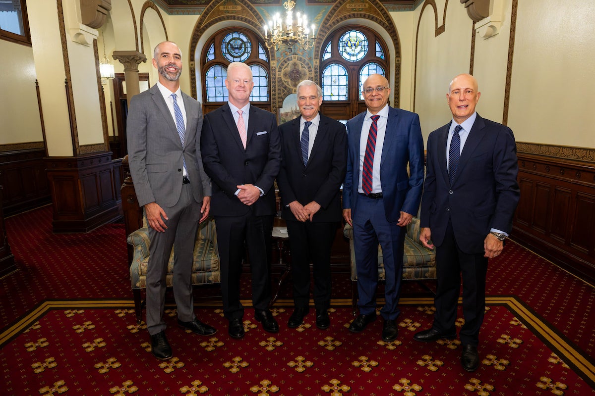 Georgetown University and NRF leadership